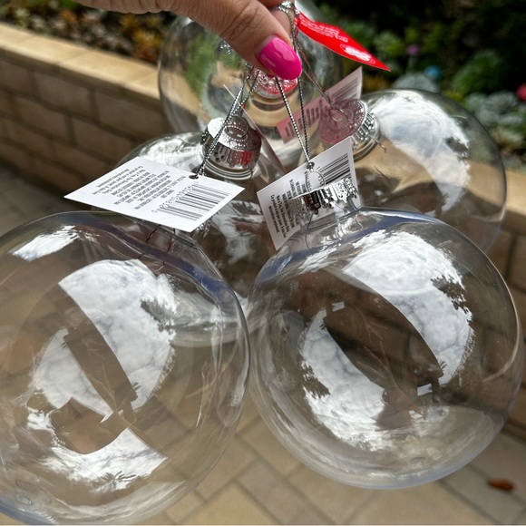 5 X 5” DIY plastic large ornaments crafts round ball - Picture 4 of 12